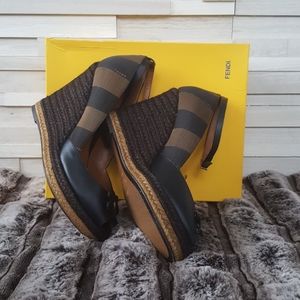 FENDI PEQUIN Espadrille wedge